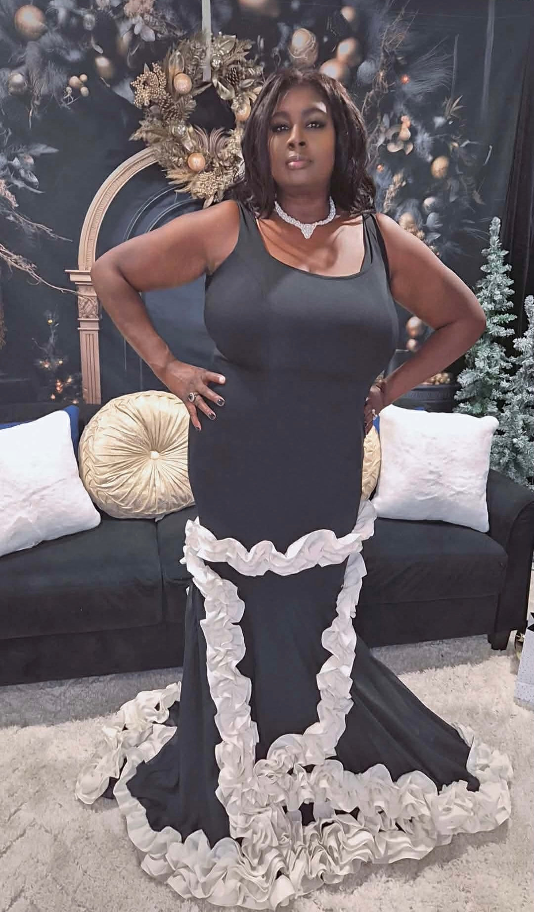 Black Rose Maxi Dress