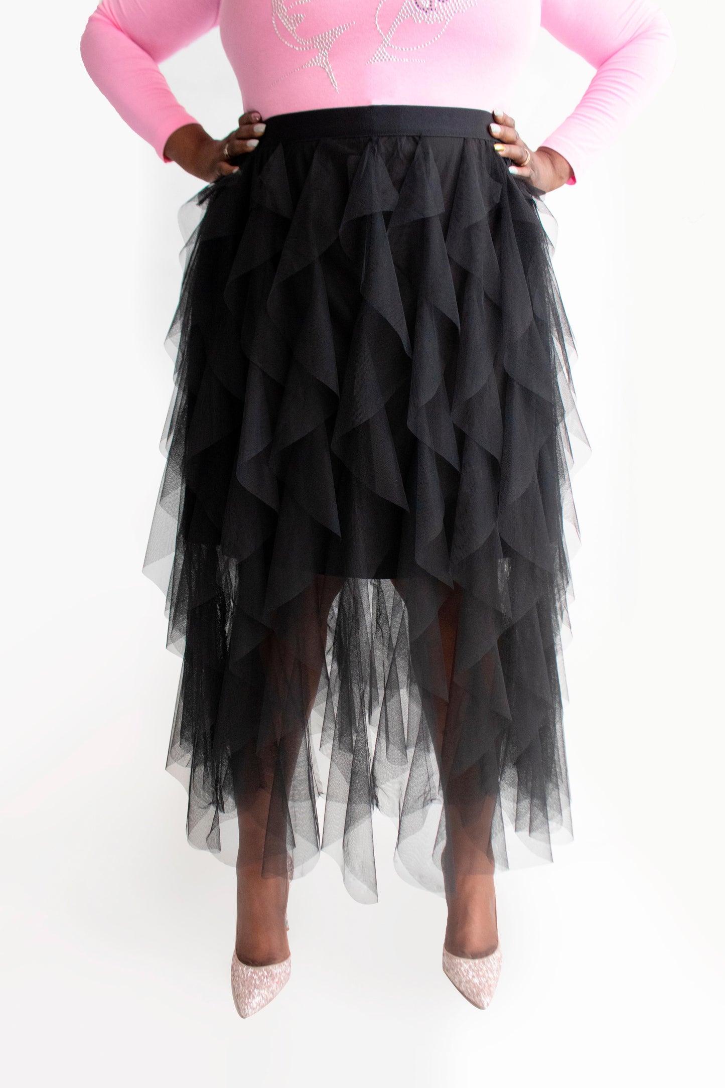 Trail of Ruffles Maxi Skirt